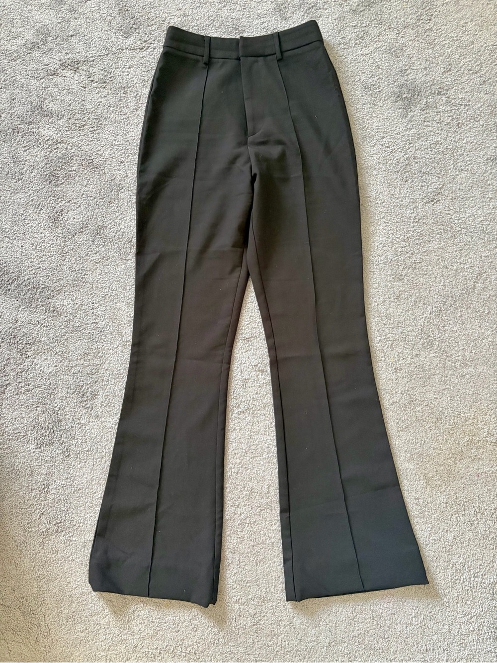 BOA (Because Of Alice) Classic High-Waist Black Flared Trousers. Size S.